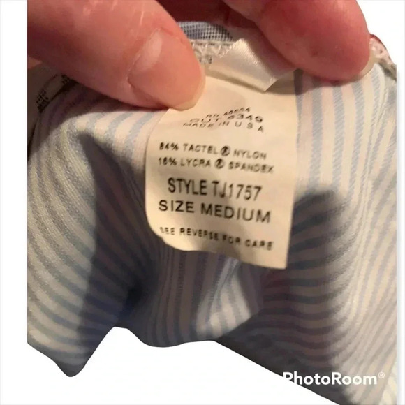 Tommy Hilfiger Red & Blue with white background Ladies Bikini bottom size M - Picture 5 of 5